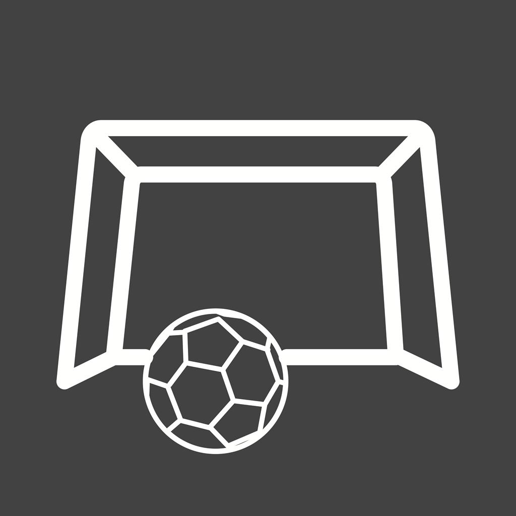 Goal Line Inverted Icon