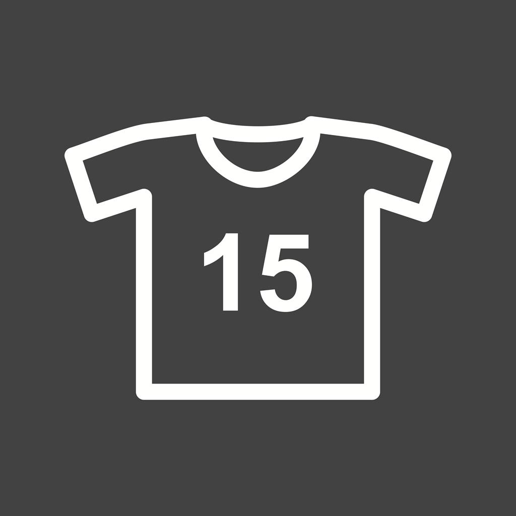 Sports Shirt Line Inverted Icon