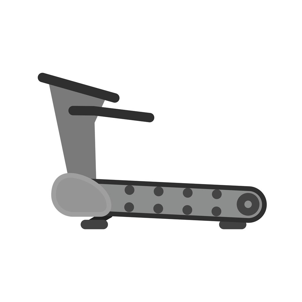 Treadmill Greyscale Icon