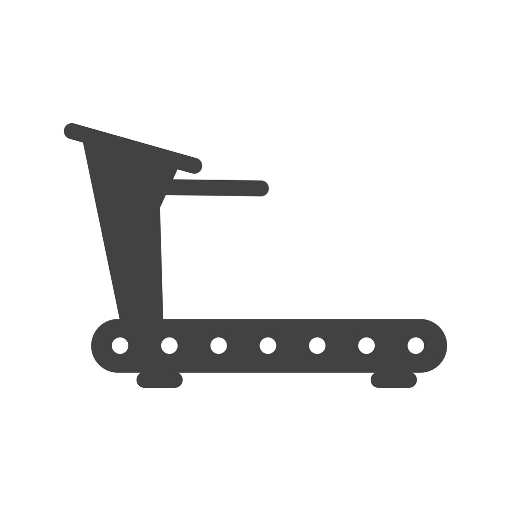 Treadmill Glyph Icon