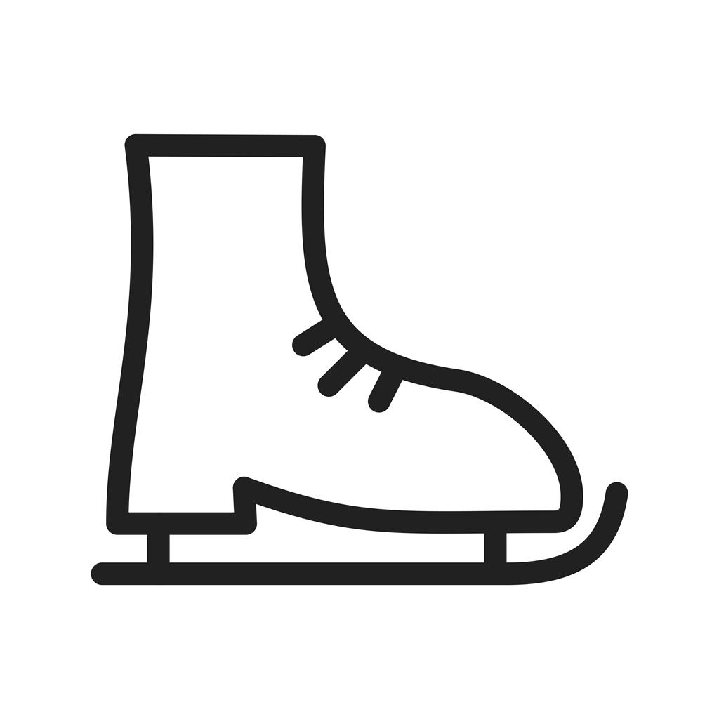 Ice Skate Line Icon