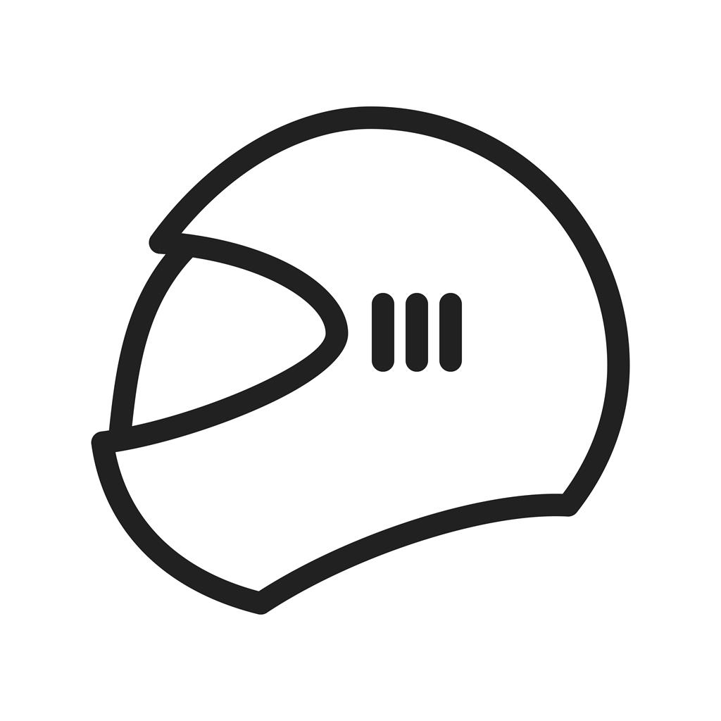 Helmet II Line Icon