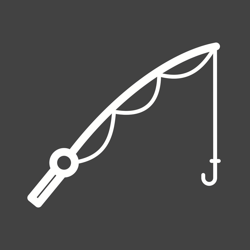 Fishing Rod Line Inverted Icon