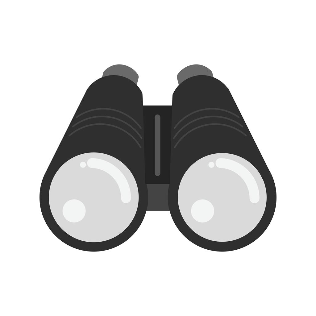 Binoculars Greyscale Icon