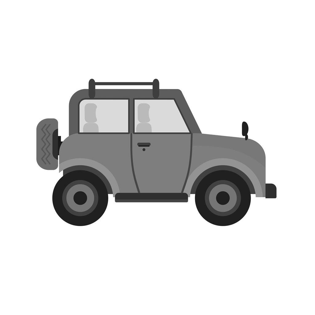 Safari Jeep Greyscale Icon