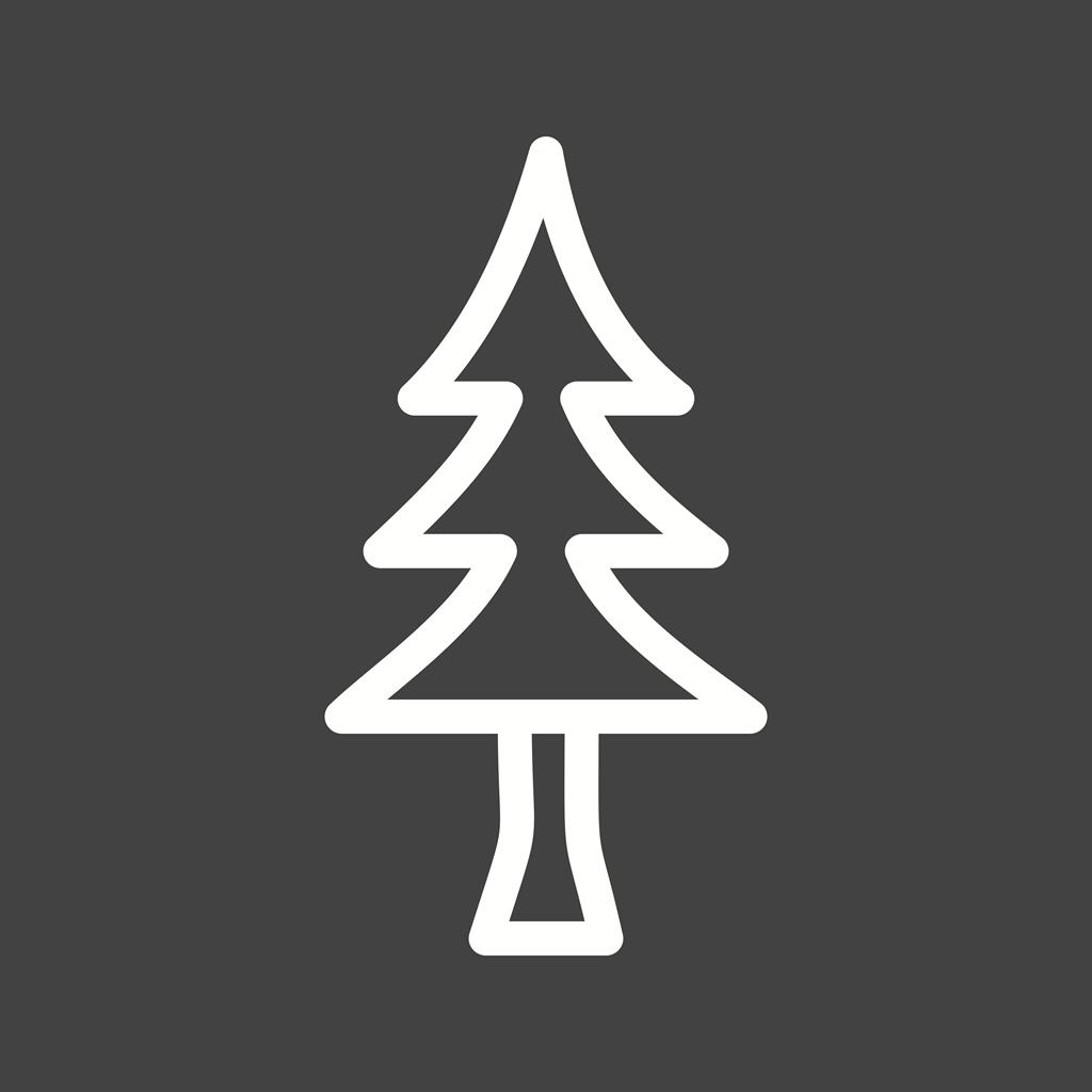 Tree Line Inverted Icon