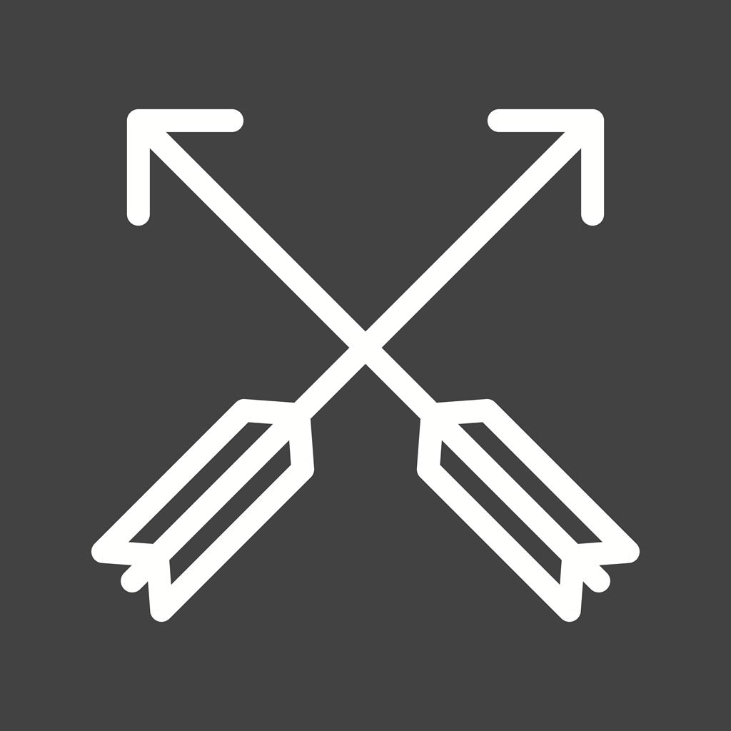 Two Arrows Line Inverted Icon
