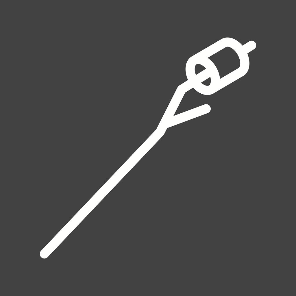 Roasted Marshmallow Line Inverted Icon
