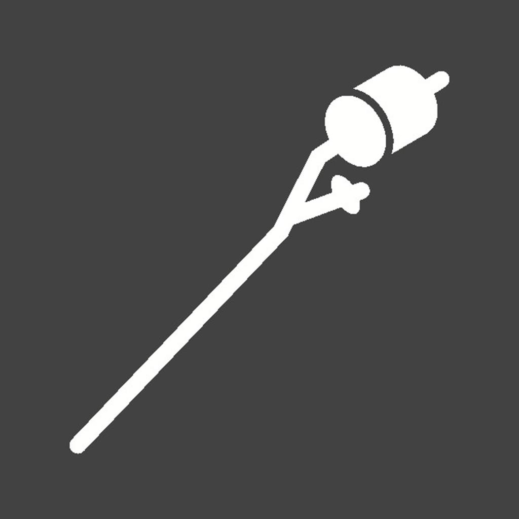 Roasted Marshmallow Glyph Inverted Icon