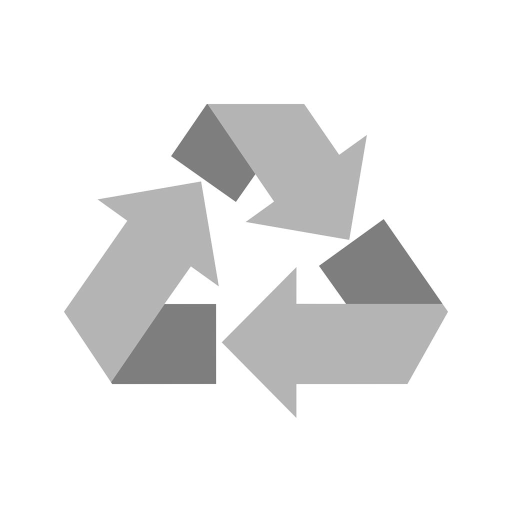 Recycle Greyscale Icon - IconBunny