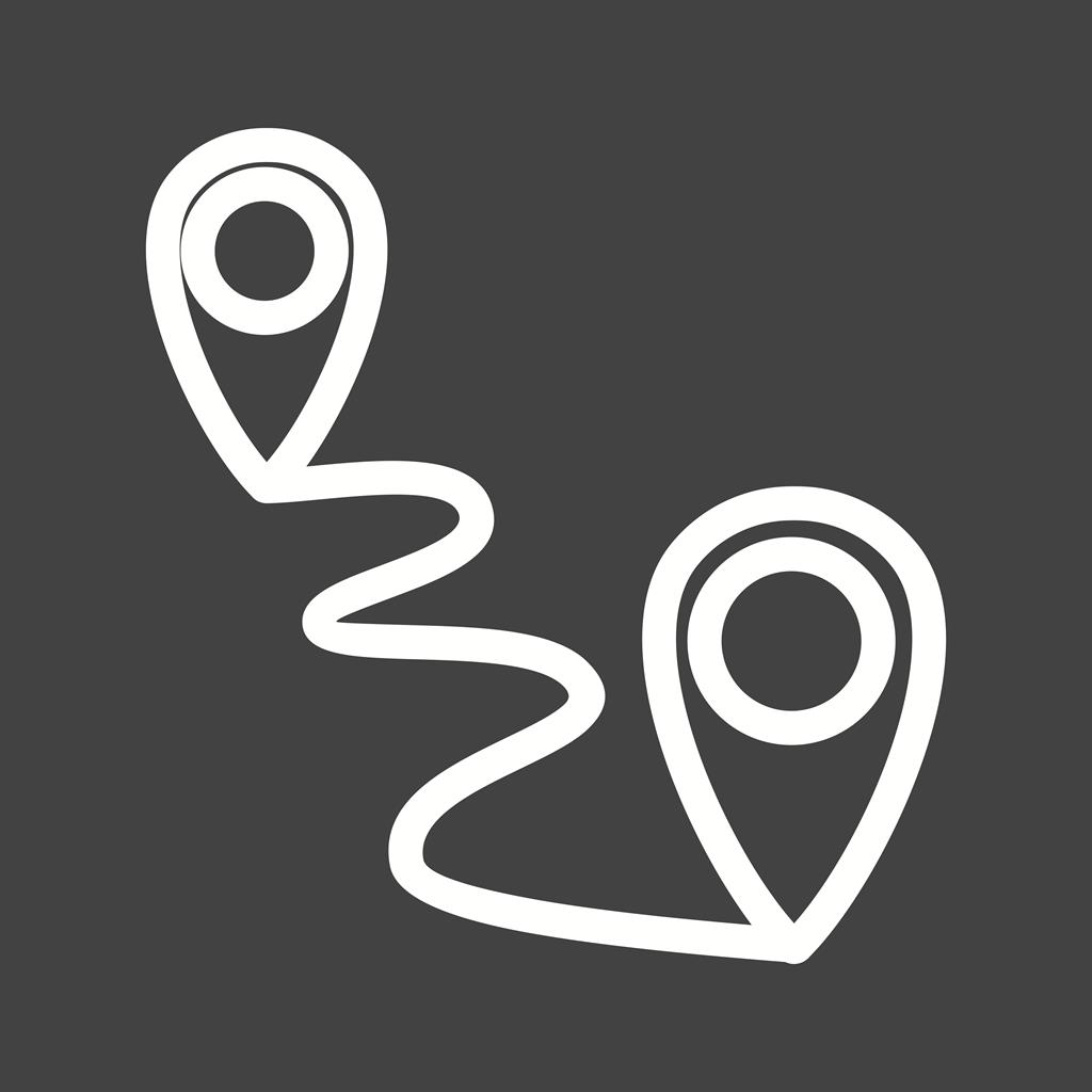 Distance Line Inverted Icon