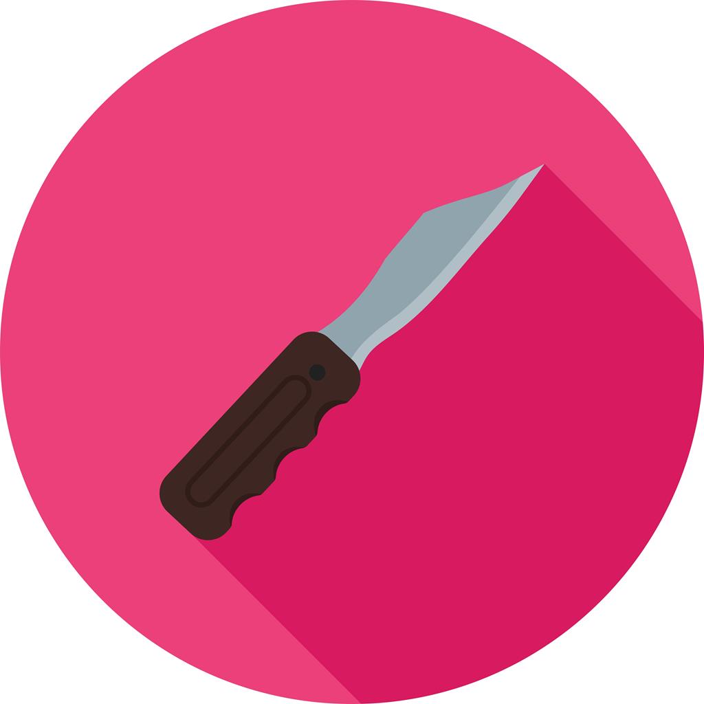 Pocket Knife Flat Shadowed Icon