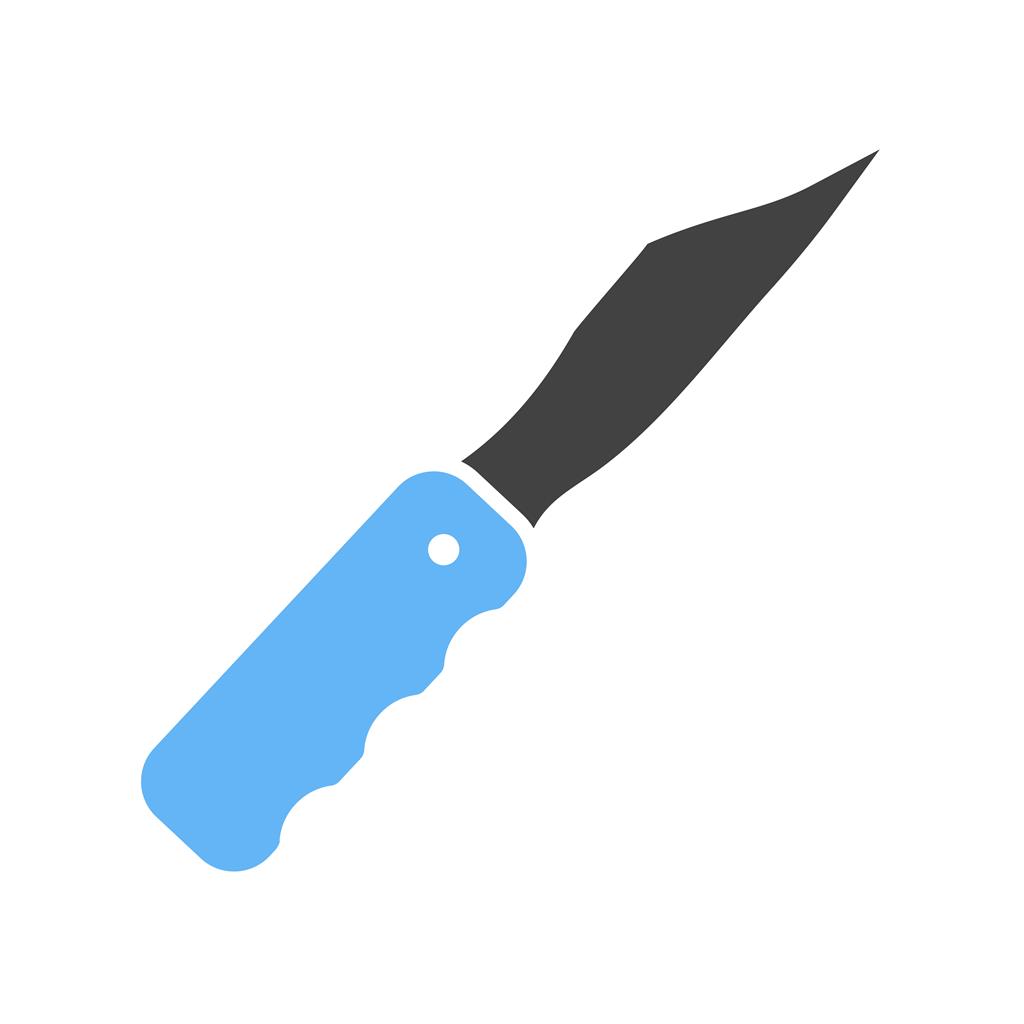 Pocket Knife Blue Black Icon