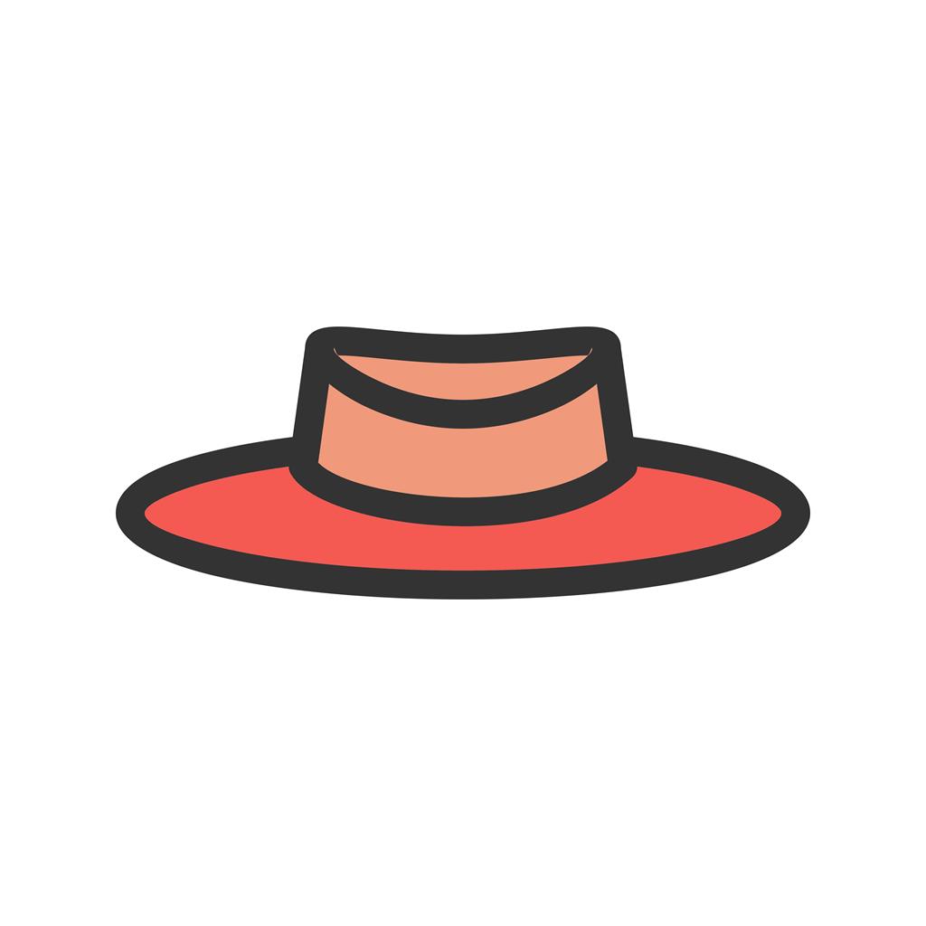Hat Line Filled Icon