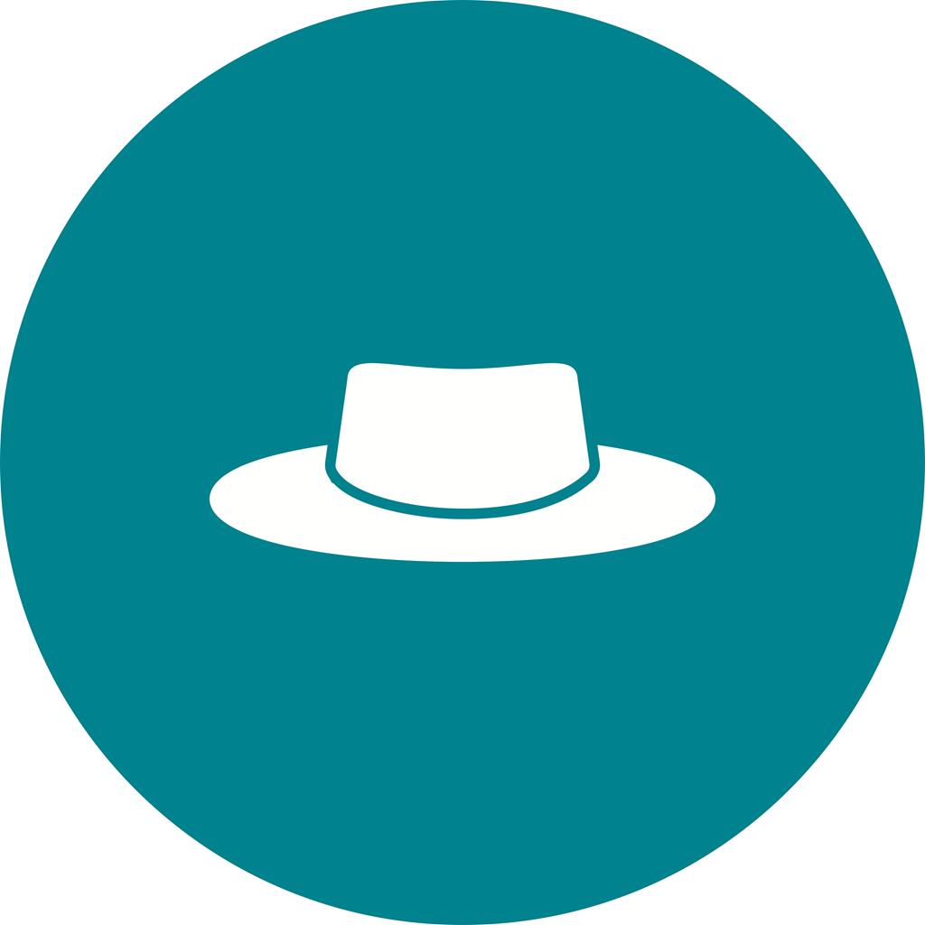 Hat Flat Round Icon