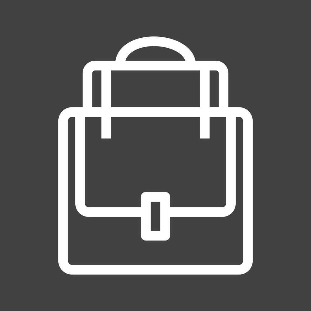 Bagpack Line Inverted Icon