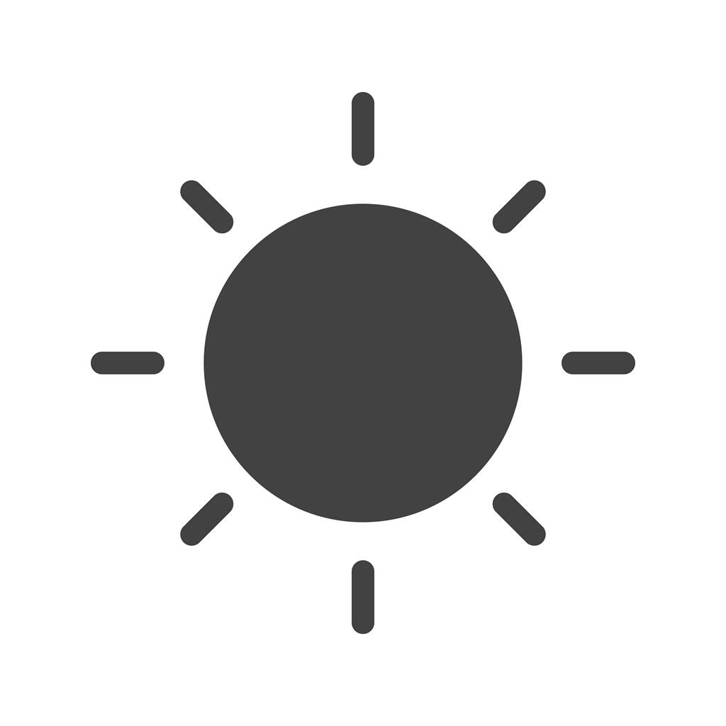 Sun Glyph Icon