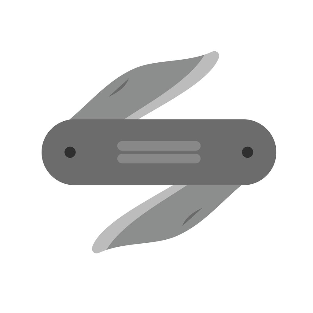Ranger Pocket Knife Greyscale Icon