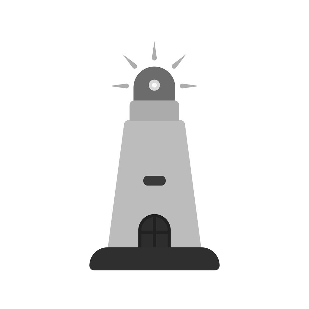 Lighthouse Greyscale Icon