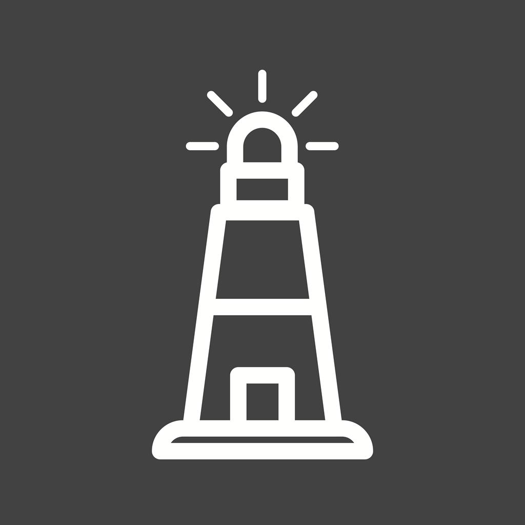 Lighthouse Line Inverted Icon