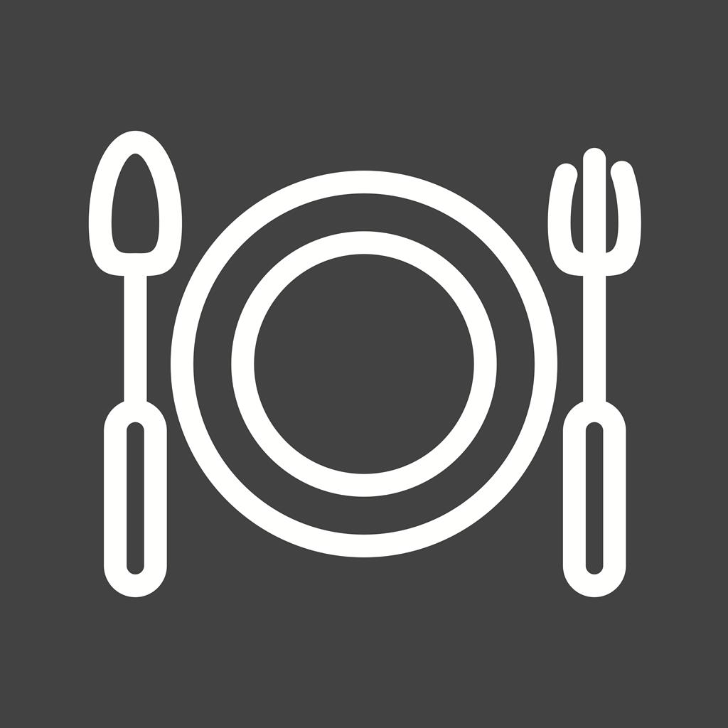Meal Line Inverted Icon