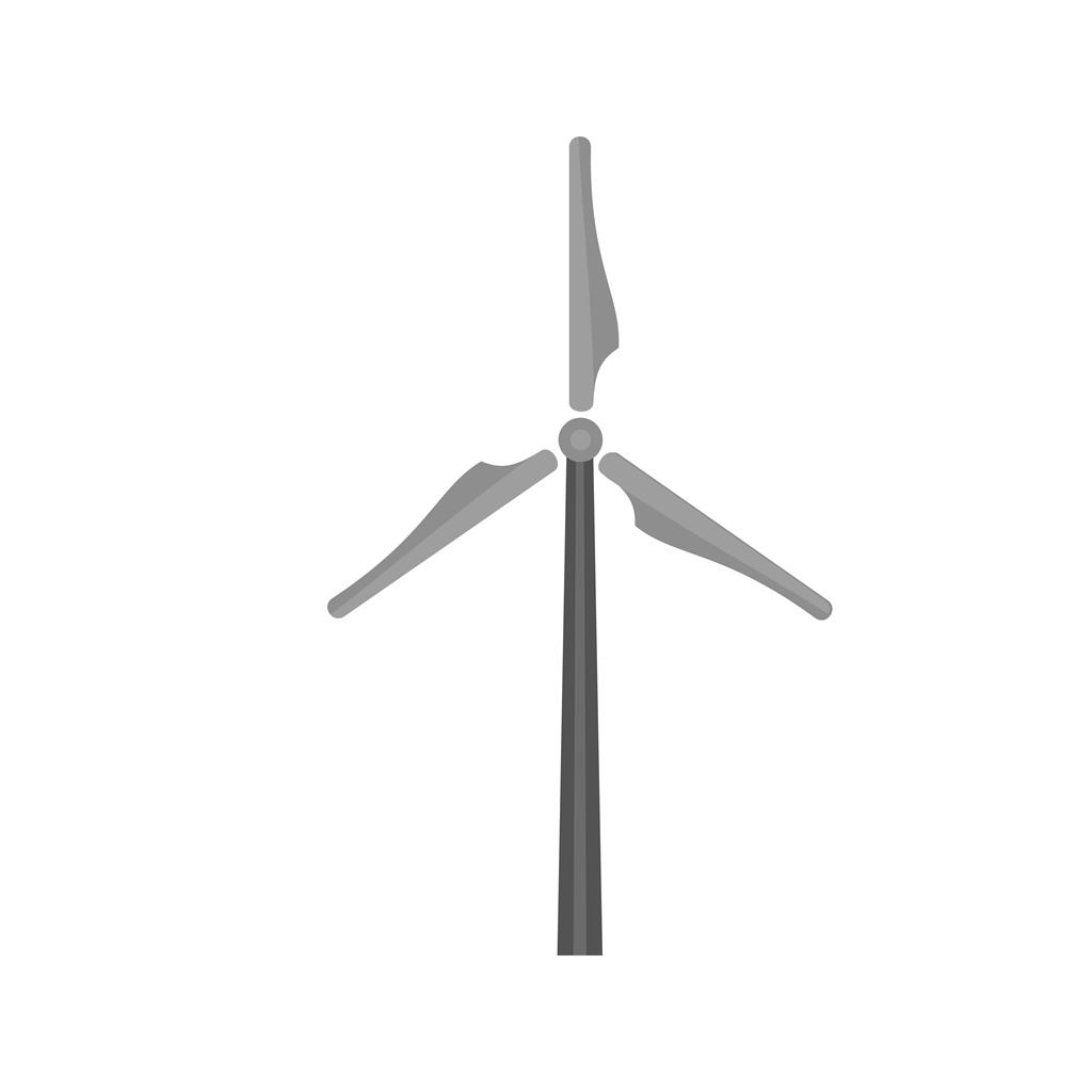Windmill Greyscale Icon - IconBunny