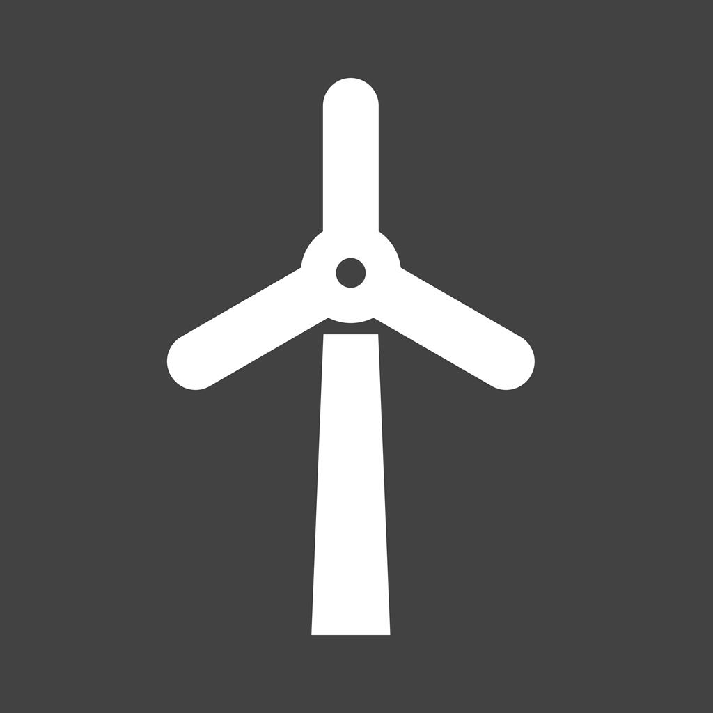 Windmill Glyph Inverted Icon - IconBunny