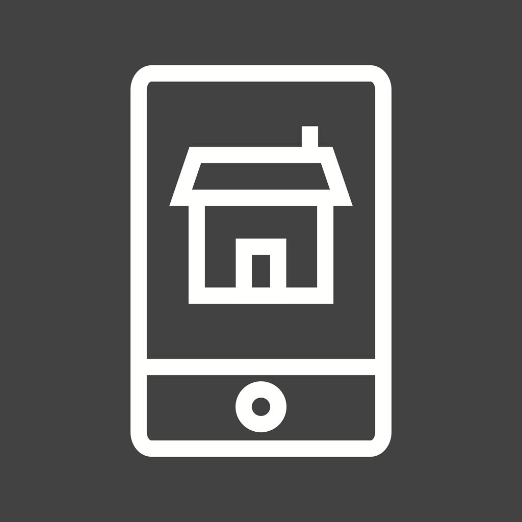 Mobile Housing I Line Inverted Icon