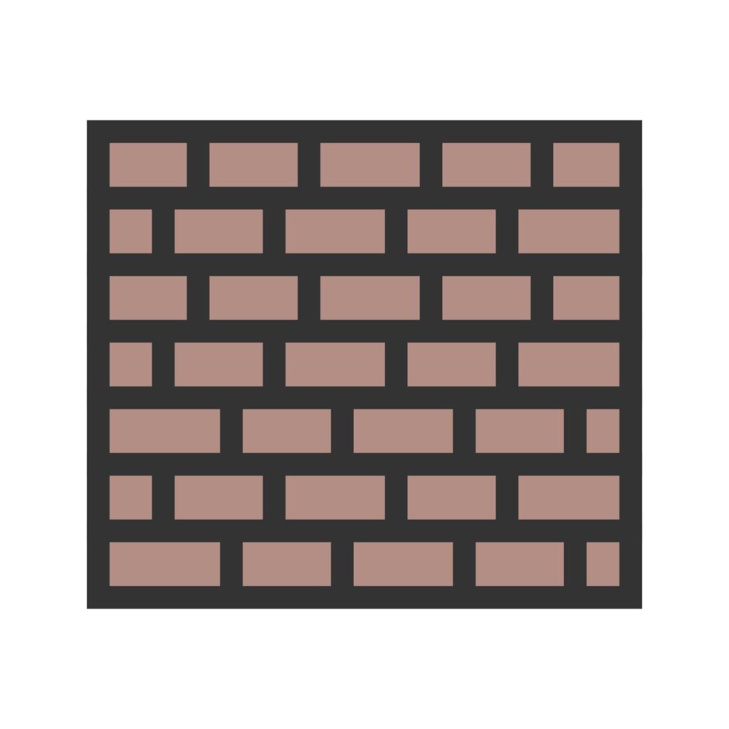 Brick Wall I Line Filled Icon
