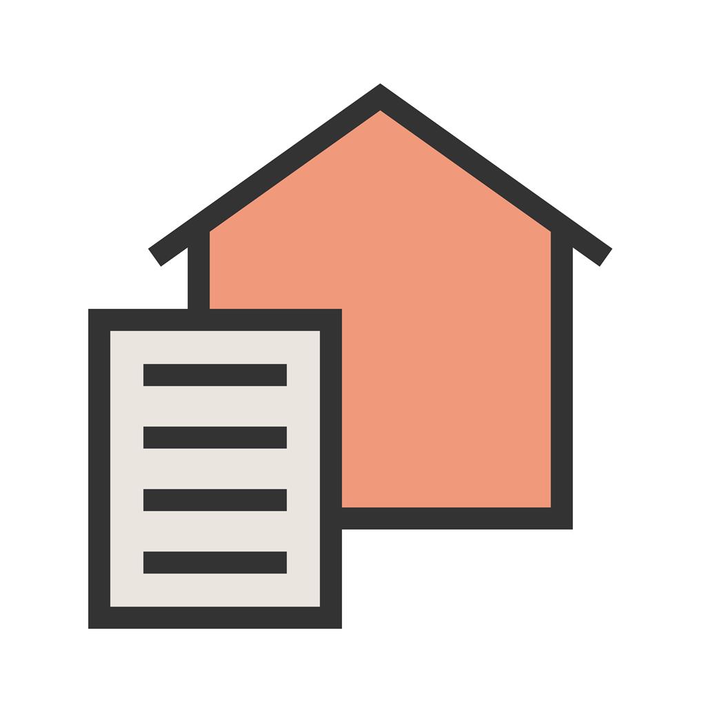 Paperwork Line Filled Icon