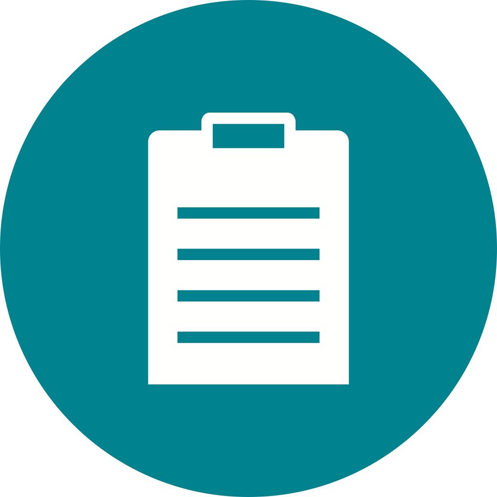 Loan Document Flat Round Icon