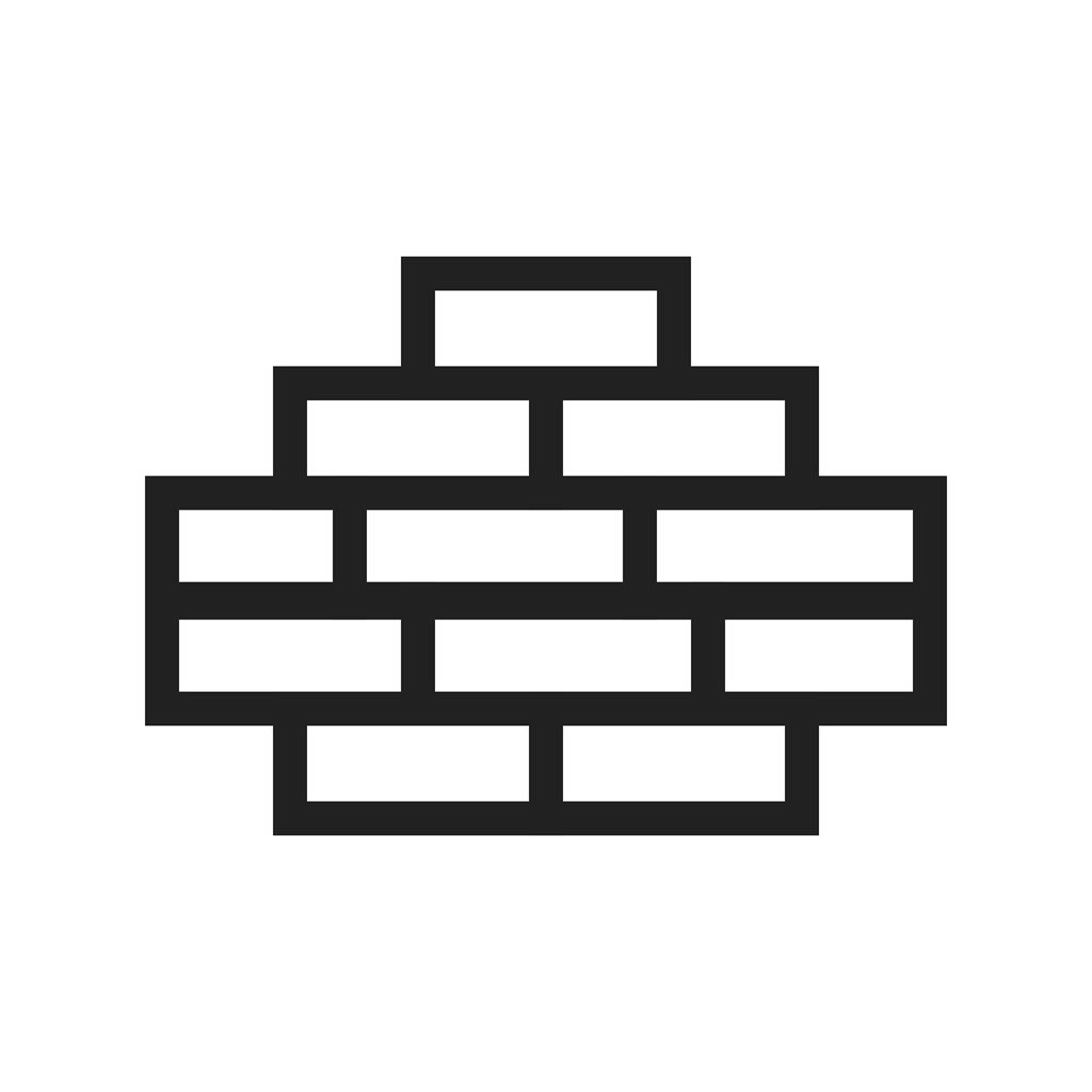 Brick Wall II Line Icon