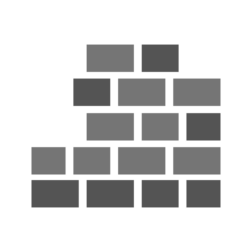 Brick Wall II Greyscale Icon