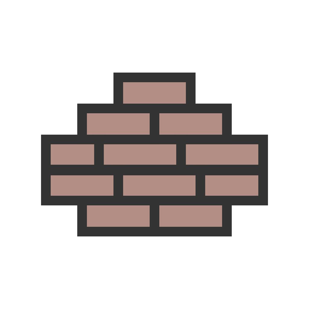 Brick Wall II Line Filled Icon