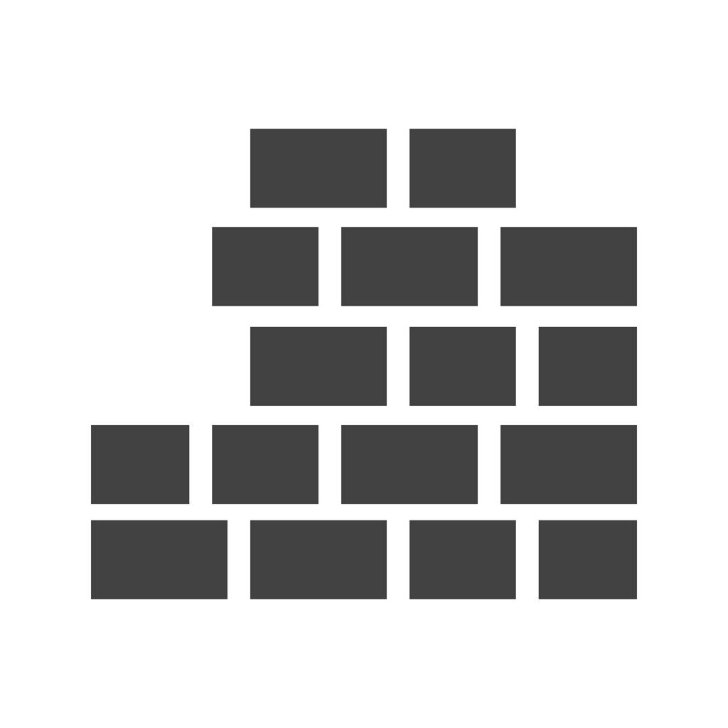 Brick Wall II Glyph Icon
