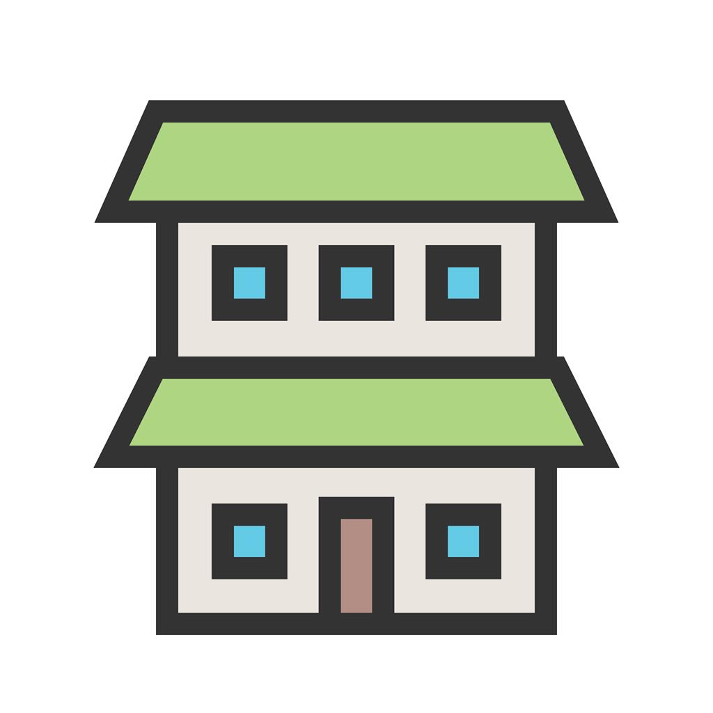 House III Line Filled Icon