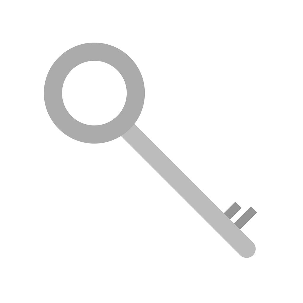 Key Greyscale Icon