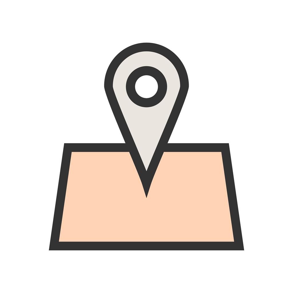 Location Line Filled Icon