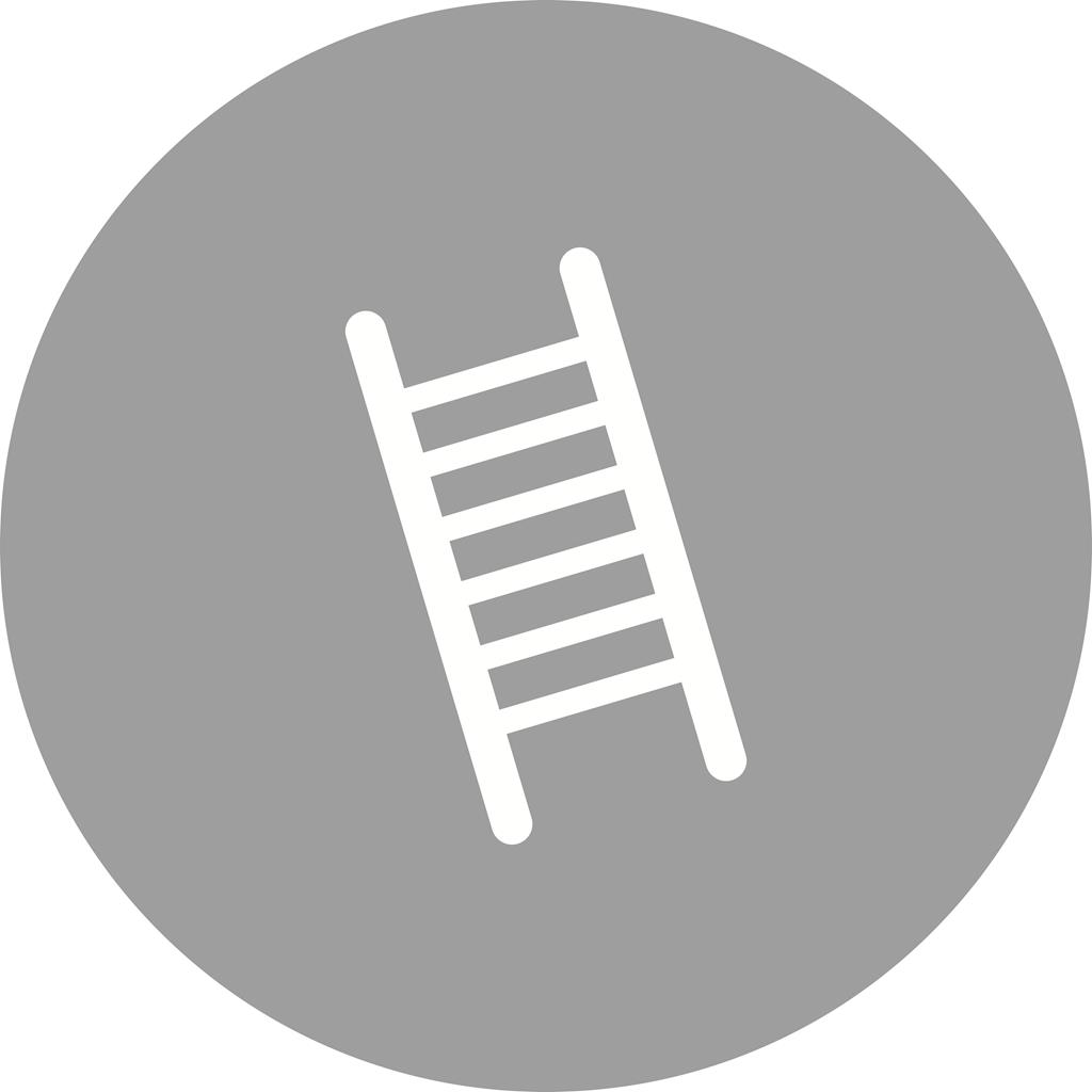 Ladder Flat Round Icon