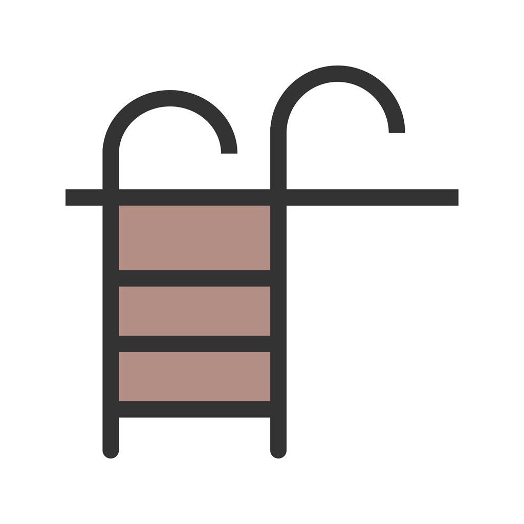 Swimming Pool Ladder Line Filled Icon
