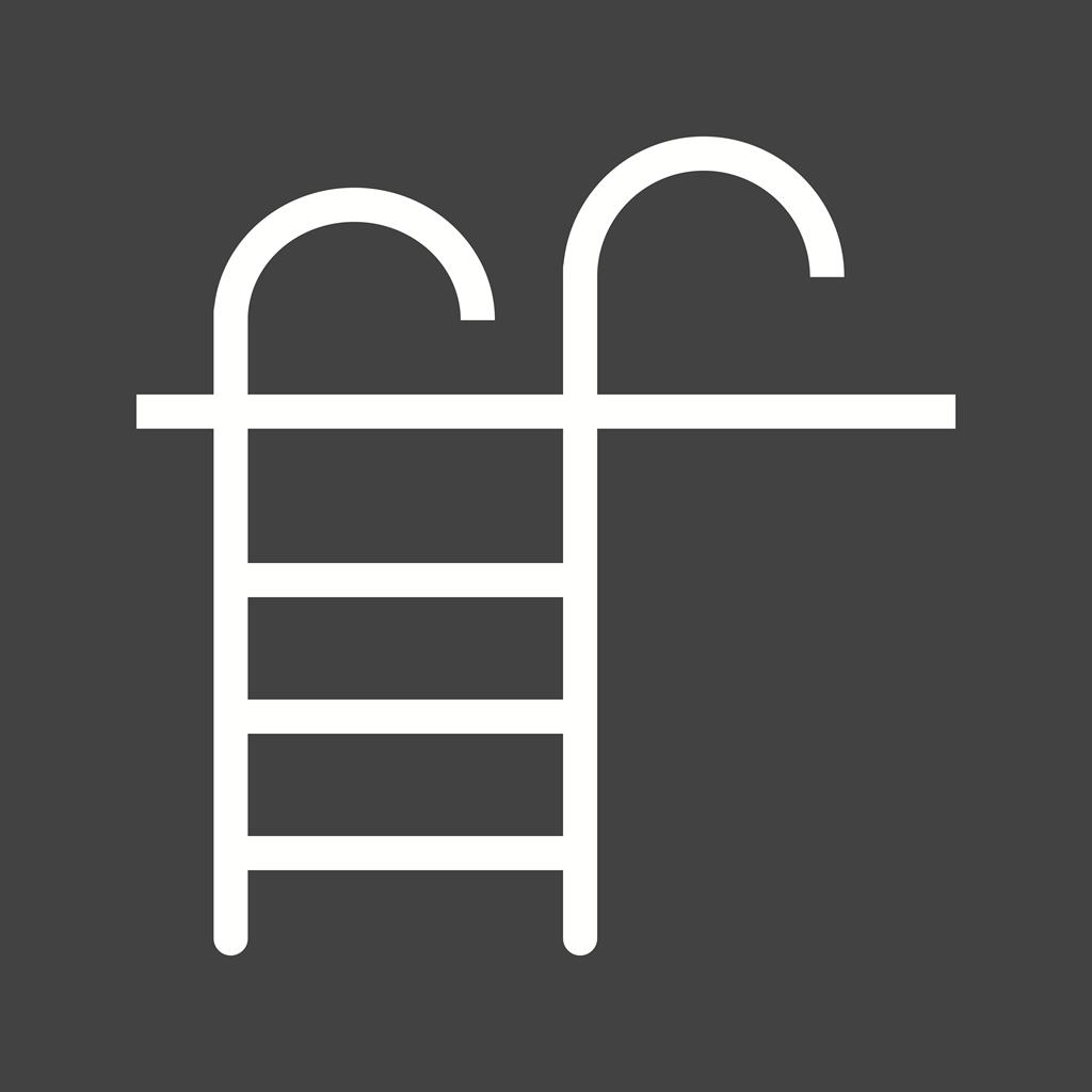Swimming Pool Ladder Line Inverted Icon