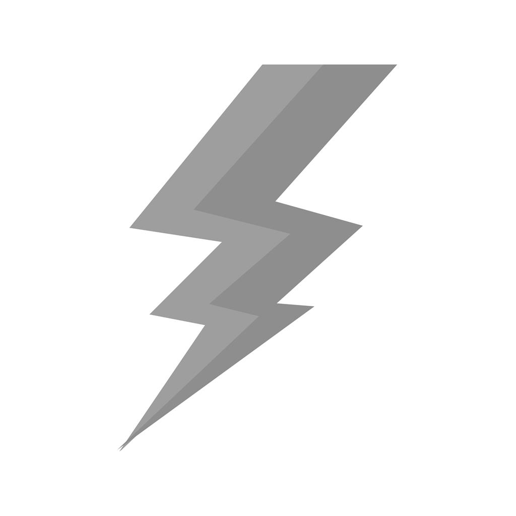 Lightning Greyscale Icon - IconBunny