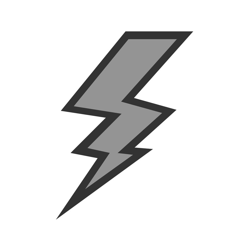 Lightning Line Filled Icon - IconBunny