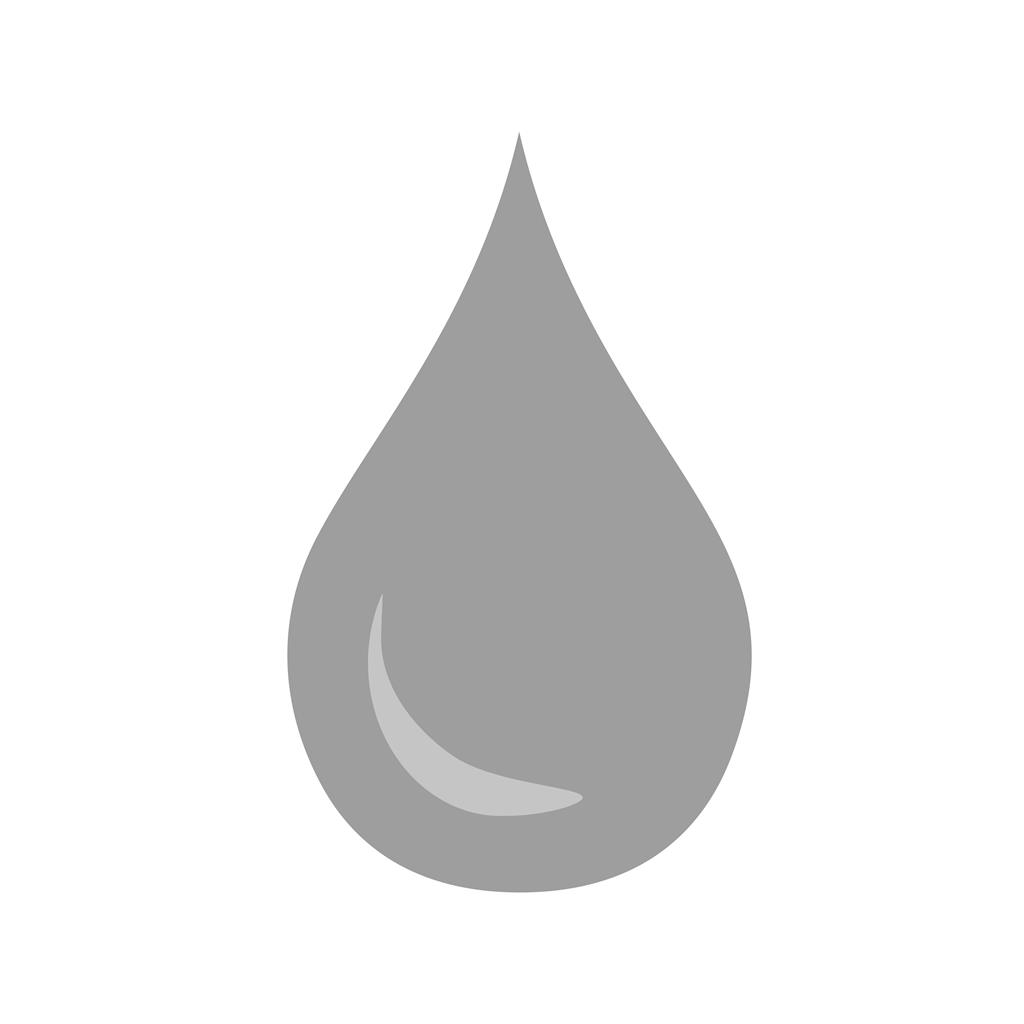 Water Greyscale Icon - IconBunny