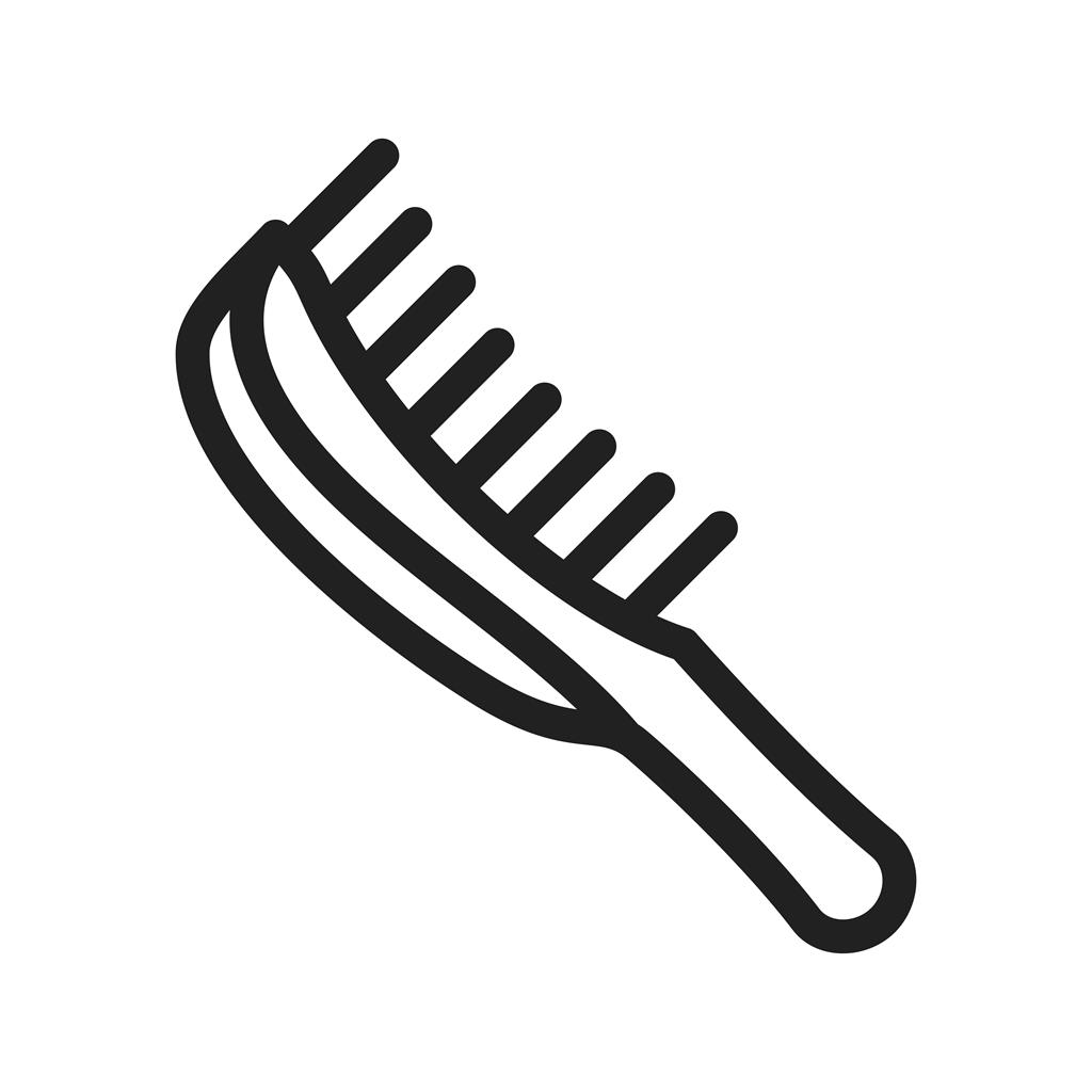 Hairbrush Line Icon