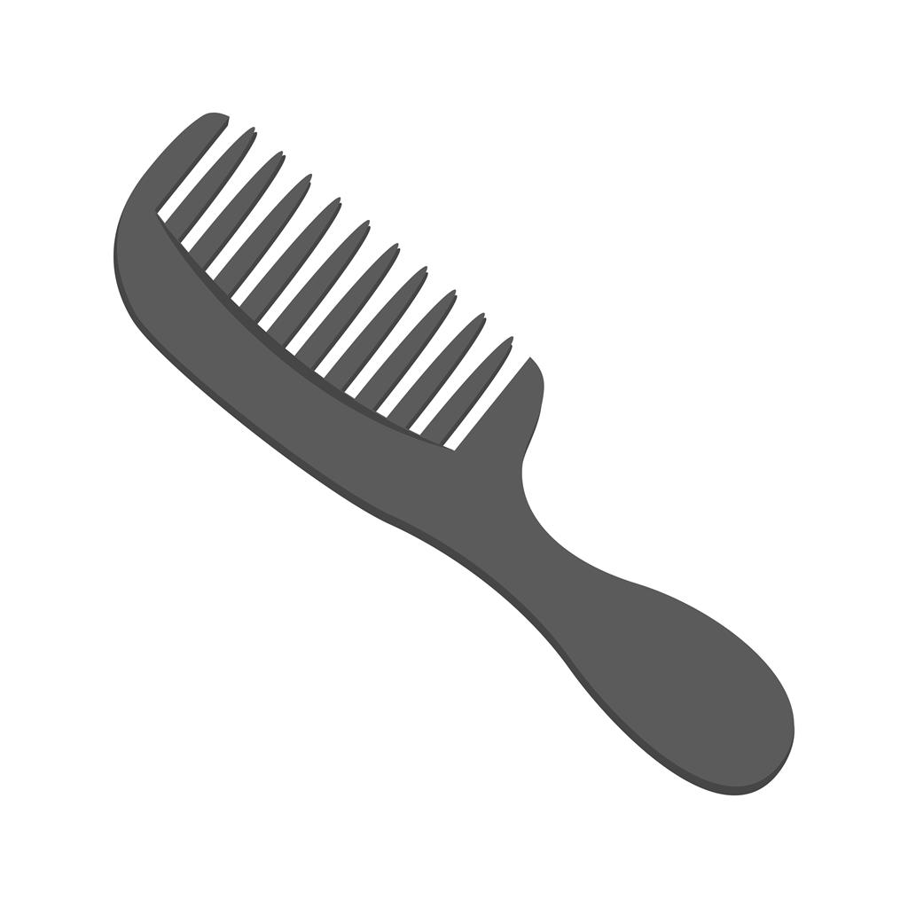Hairbrush Greyscale Icon