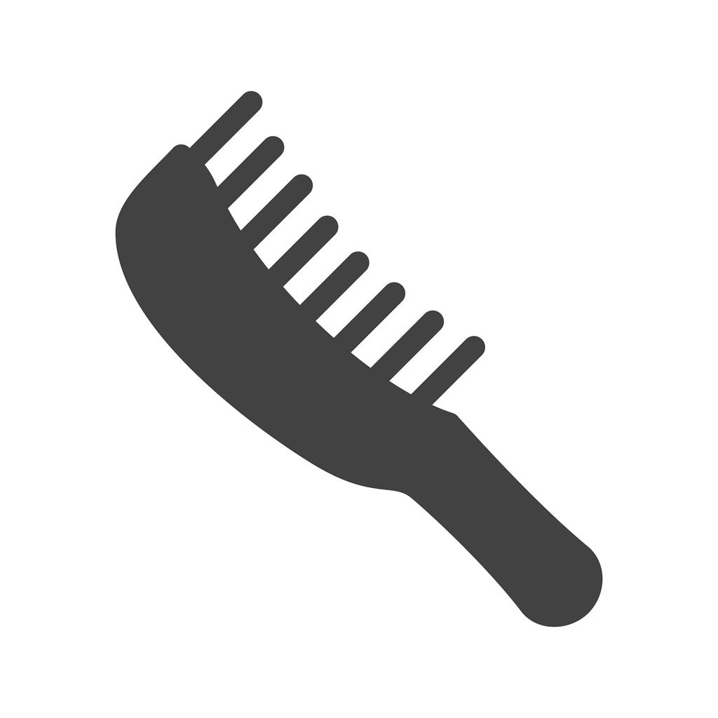 Hairbrush Glyph Icon