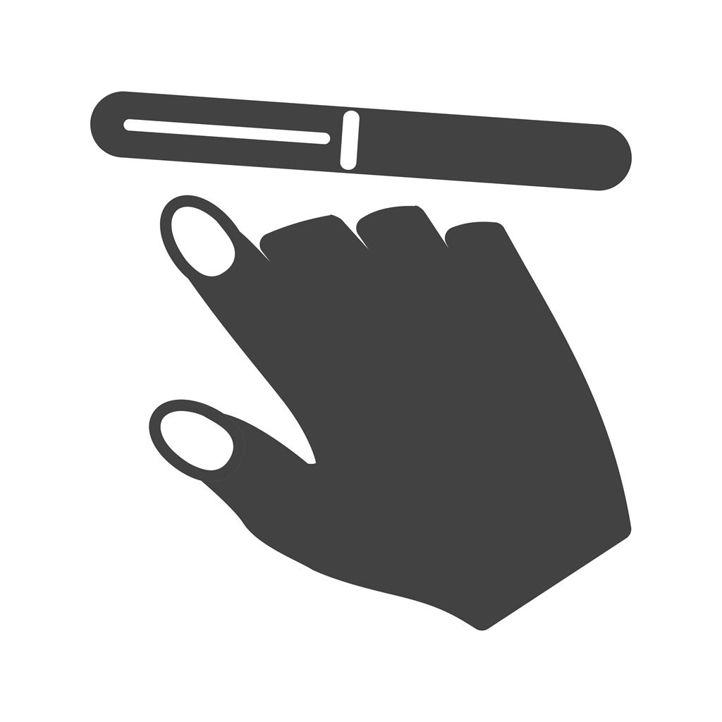 Nail Filer Glyph Icon