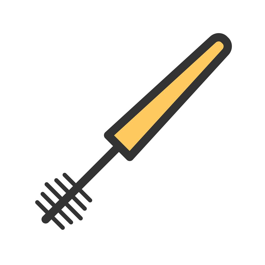 Mascara Brush Line Filled Icon