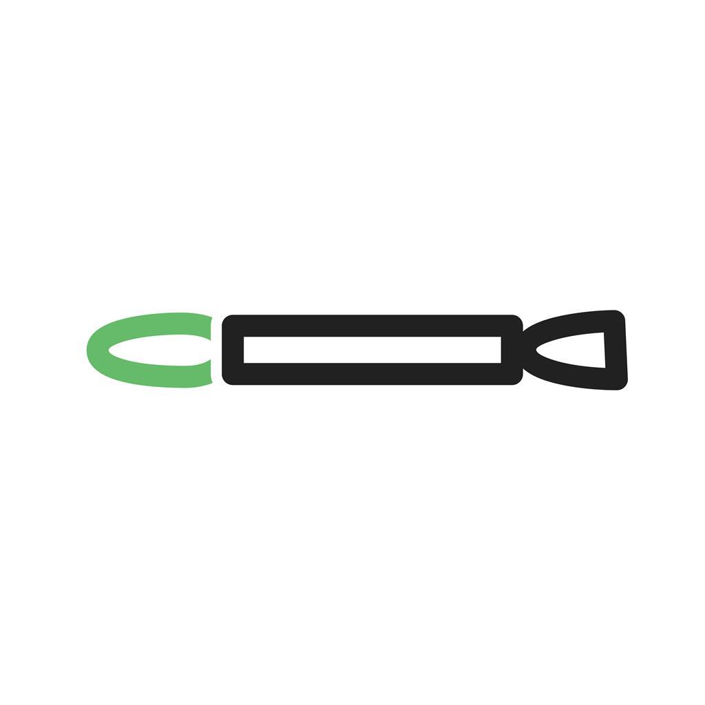 Eyeshade applicator Line Green Black Icon